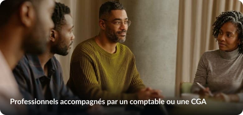 Professionnels accompagnés par un comptable ou une CGA